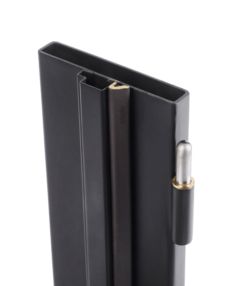 Finished Double Door Jamb Cross Section with Hinge