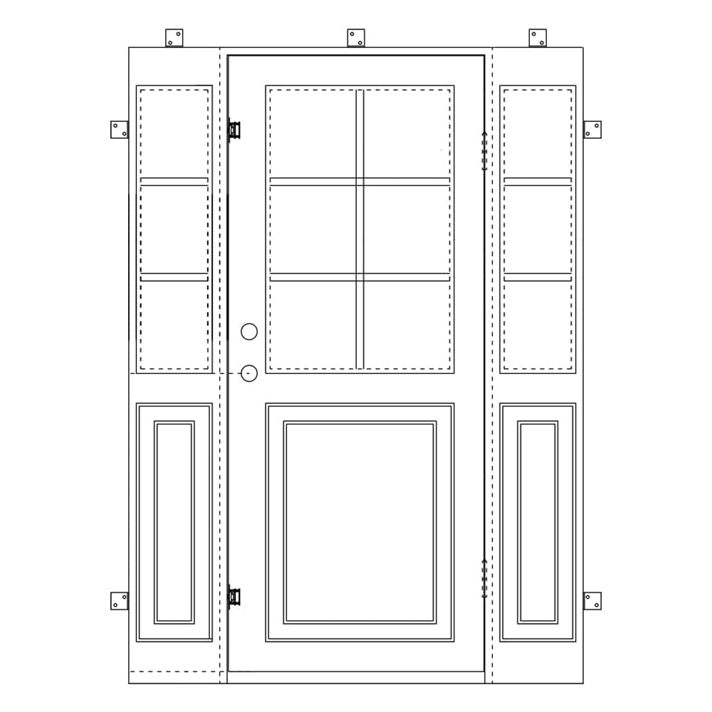 Getty - Single Flat w/ Sidelight - PINKYS