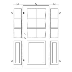 Getty - Single Flat w/ Sidelight - PINKYS