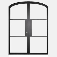 Load image into Gallery viewer, PINKYS Air 4 Interior Black Double Mini Arch Steel Door with No Threshold