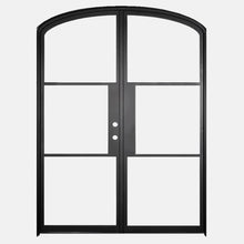 Load image into Gallery viewer, PINKYS Air 4 Interior Black Double Mini Arch Steel Door with No Threshold