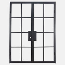 Load image into Gallery viewer, PINKYS Air 5 Interior Black Double Flat Steel Door w/ No Threshold