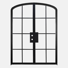 Load image into Gallery viewer, PINKYS Air 5 Interior Black Double Mini Arch Steel Door w/ No Threshold