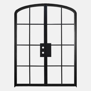 PINKYS Air 5 Interior Black Double Mini Arch Steel Door w/ No Threshold