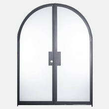 Load image into Gallery viewer, PINKYS Air Lite Interior Black Double Full Arch Steel Door w/ No Threshold