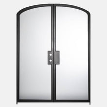 Load image into Gallery viewer, PINKYS Air Lite Interior Black Double Mini Arch Steel Door w/ No Threshold