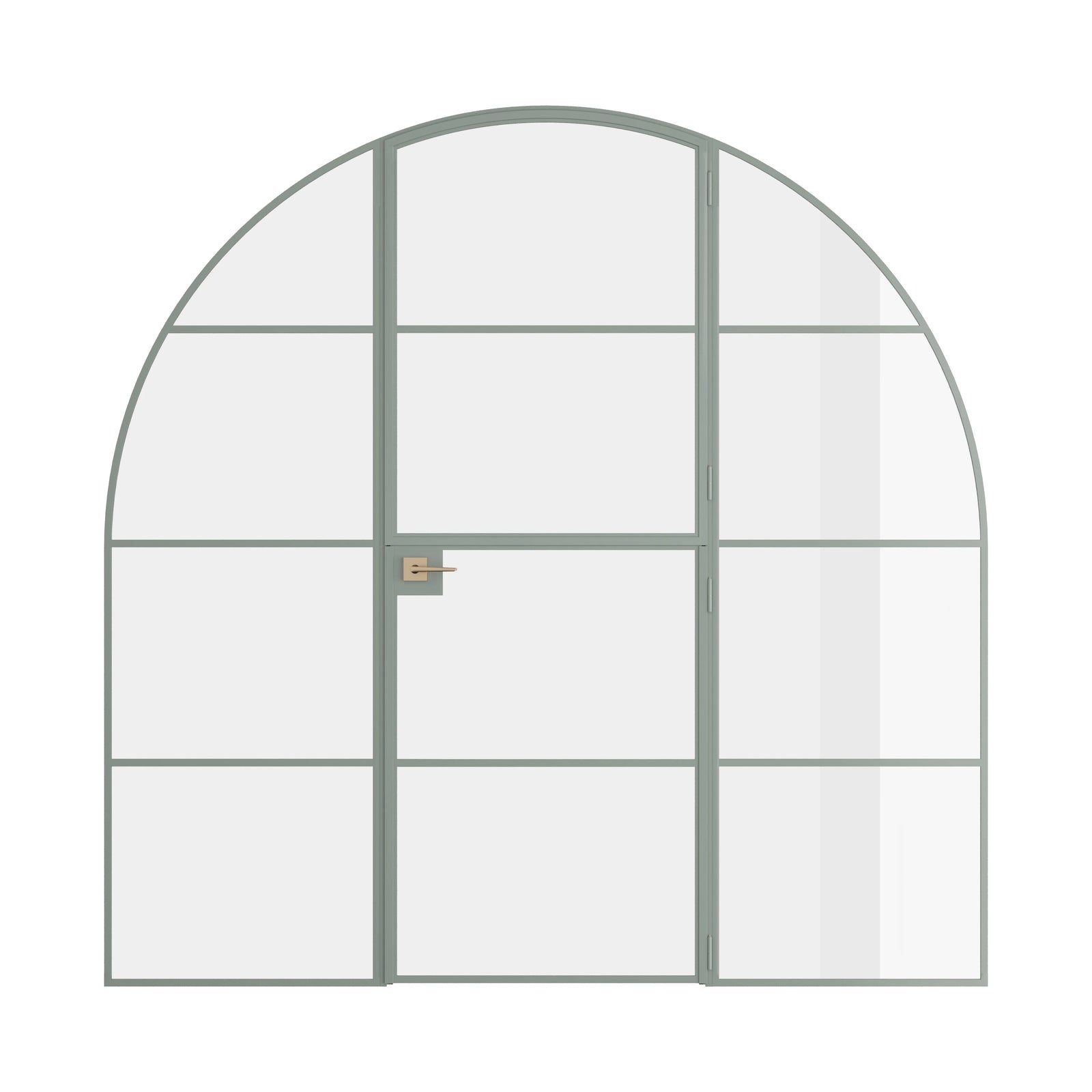 Pinkys Air 4 interior steel door, single, full arch, Dutch, with side windows, closed