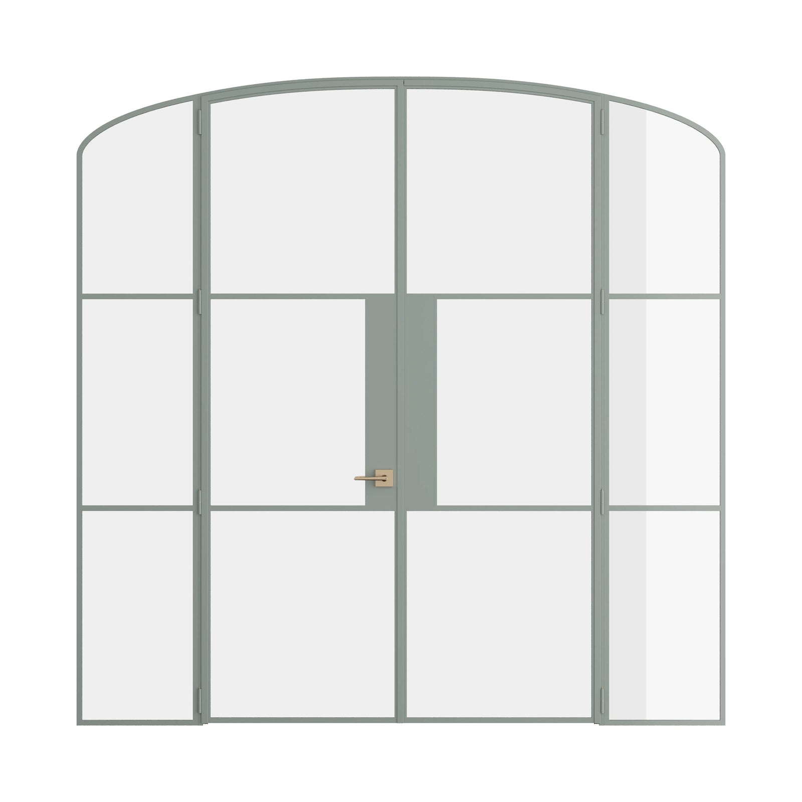 Pinkys Air 4 interior steel door, double, mini arch, with side windows, closed