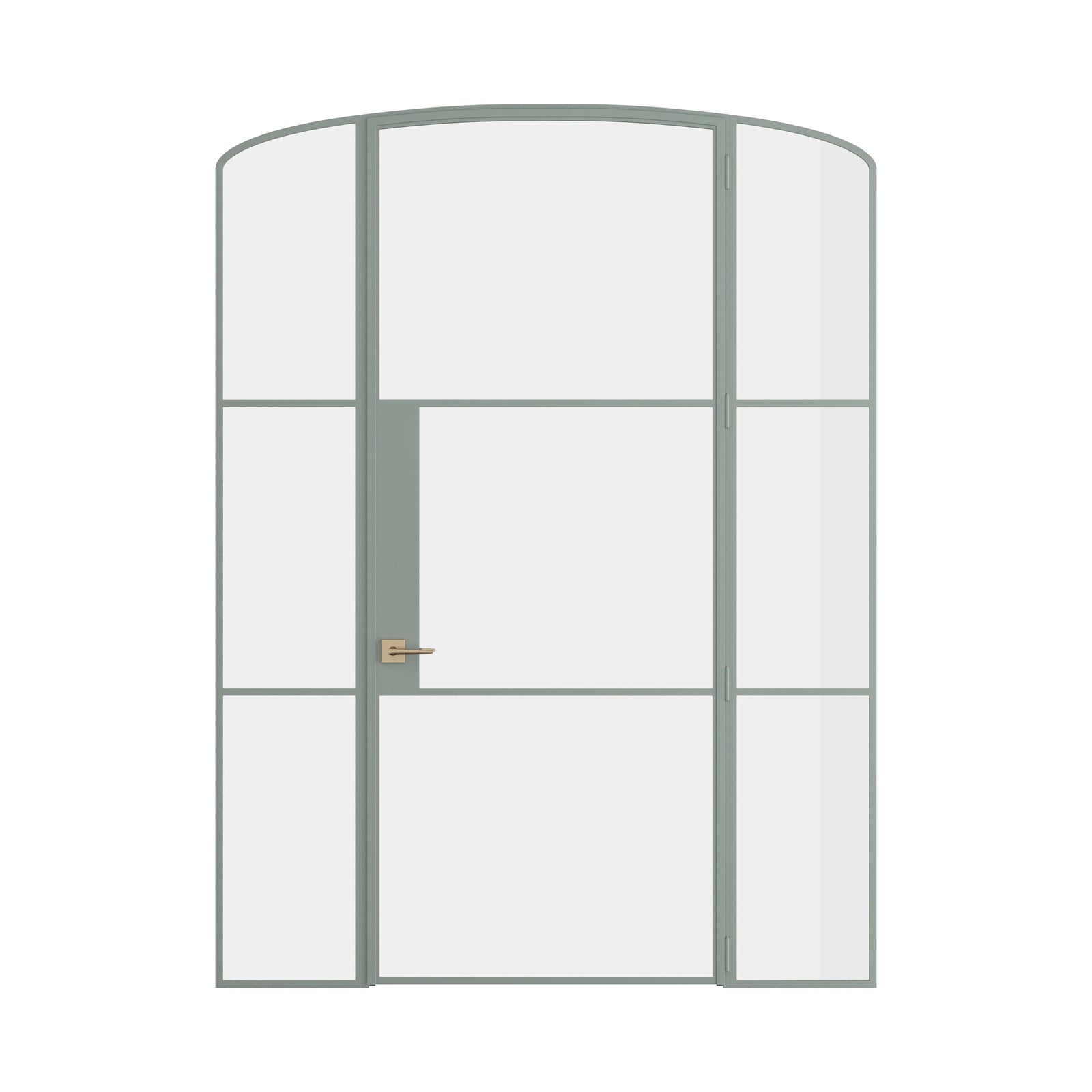 Pinkys Air 4 interior steel door, single, mini arch, with side windows, closed