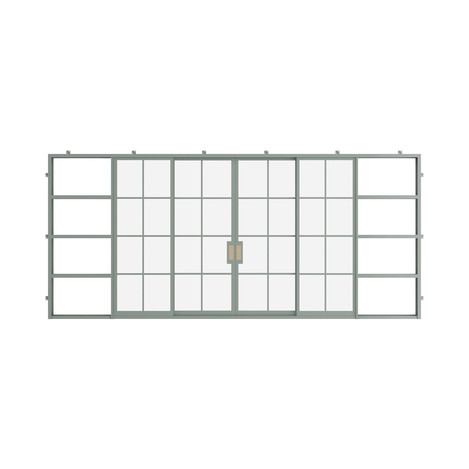 Pinkys Air 5 steel door, sliding, pocket, center-split, closed