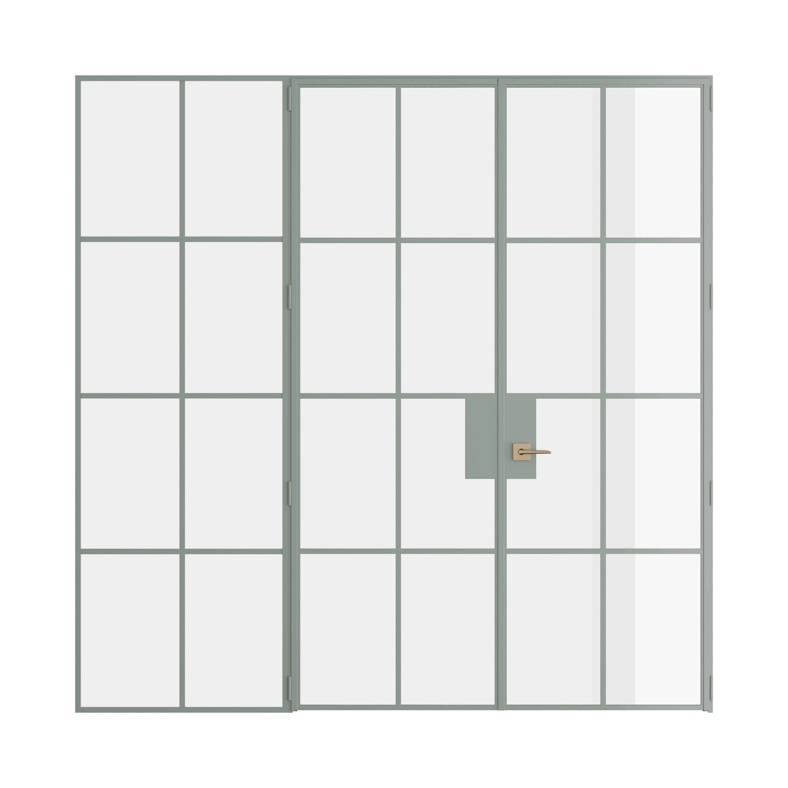Pinkys Air 5 interior steel door, double, flat, with a left side window, closed