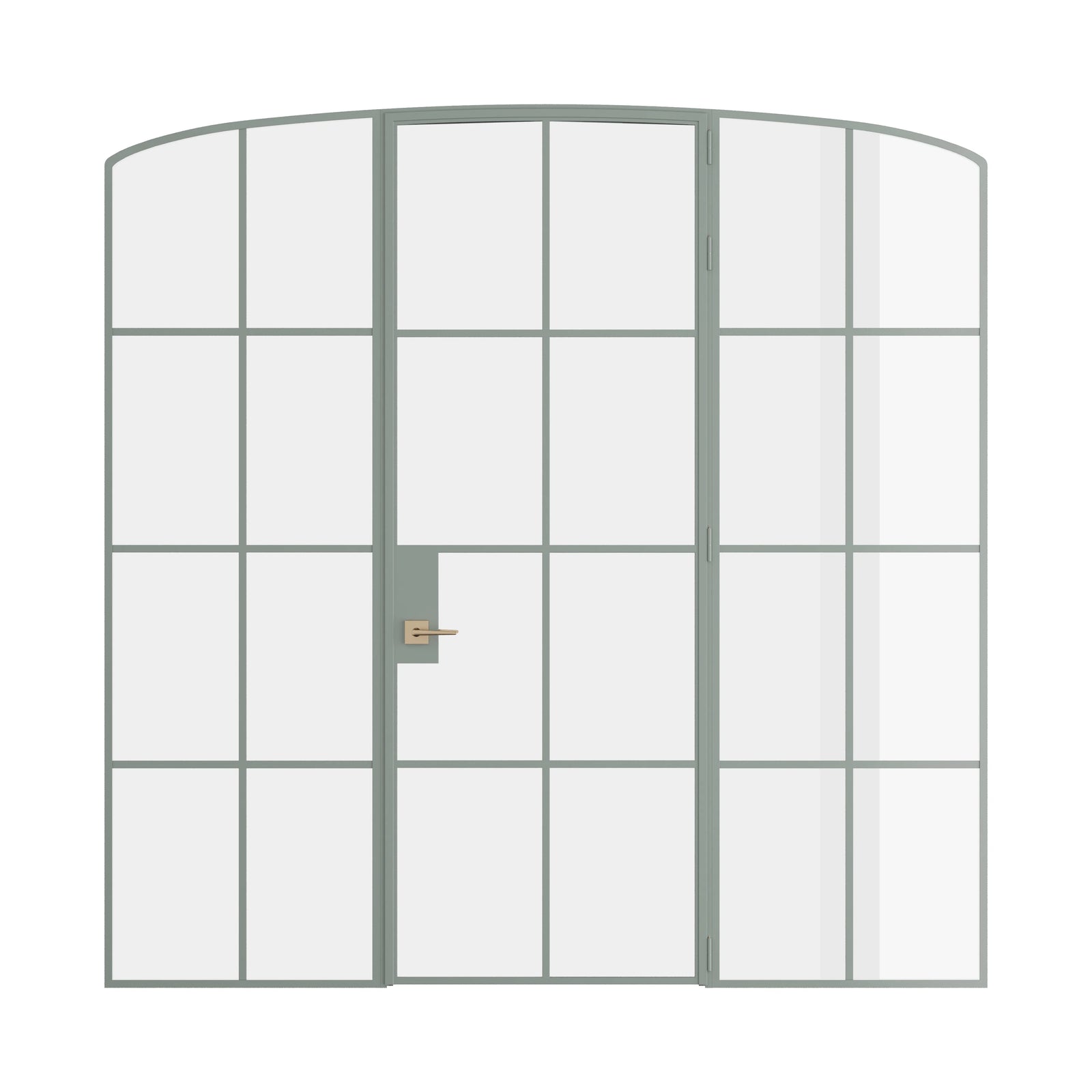 Pinkys Air 5 interior steel door, single, mini arch, with side windows, closed