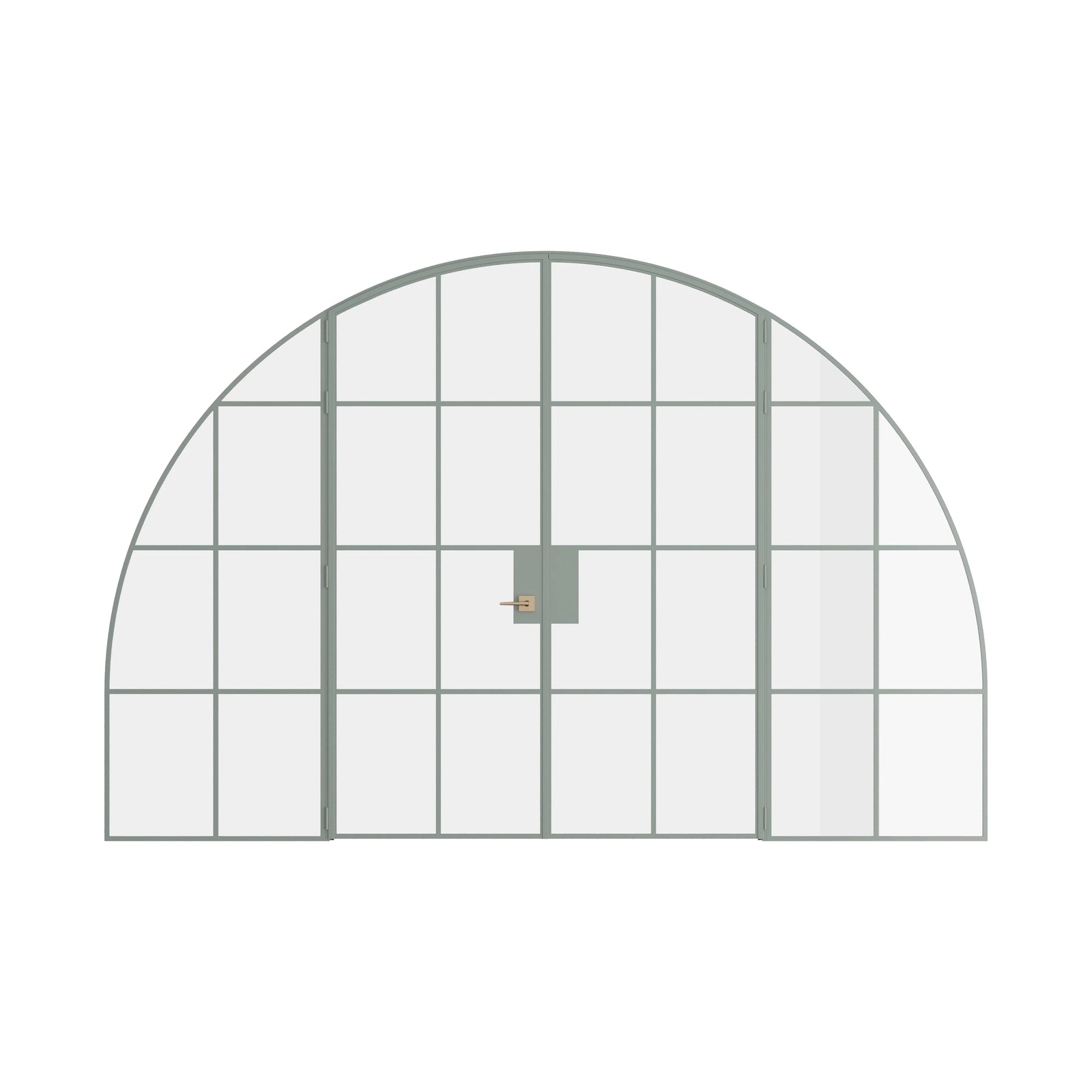 Pinkys Air 5 interior steel door, double, arch, with side windows, closed
