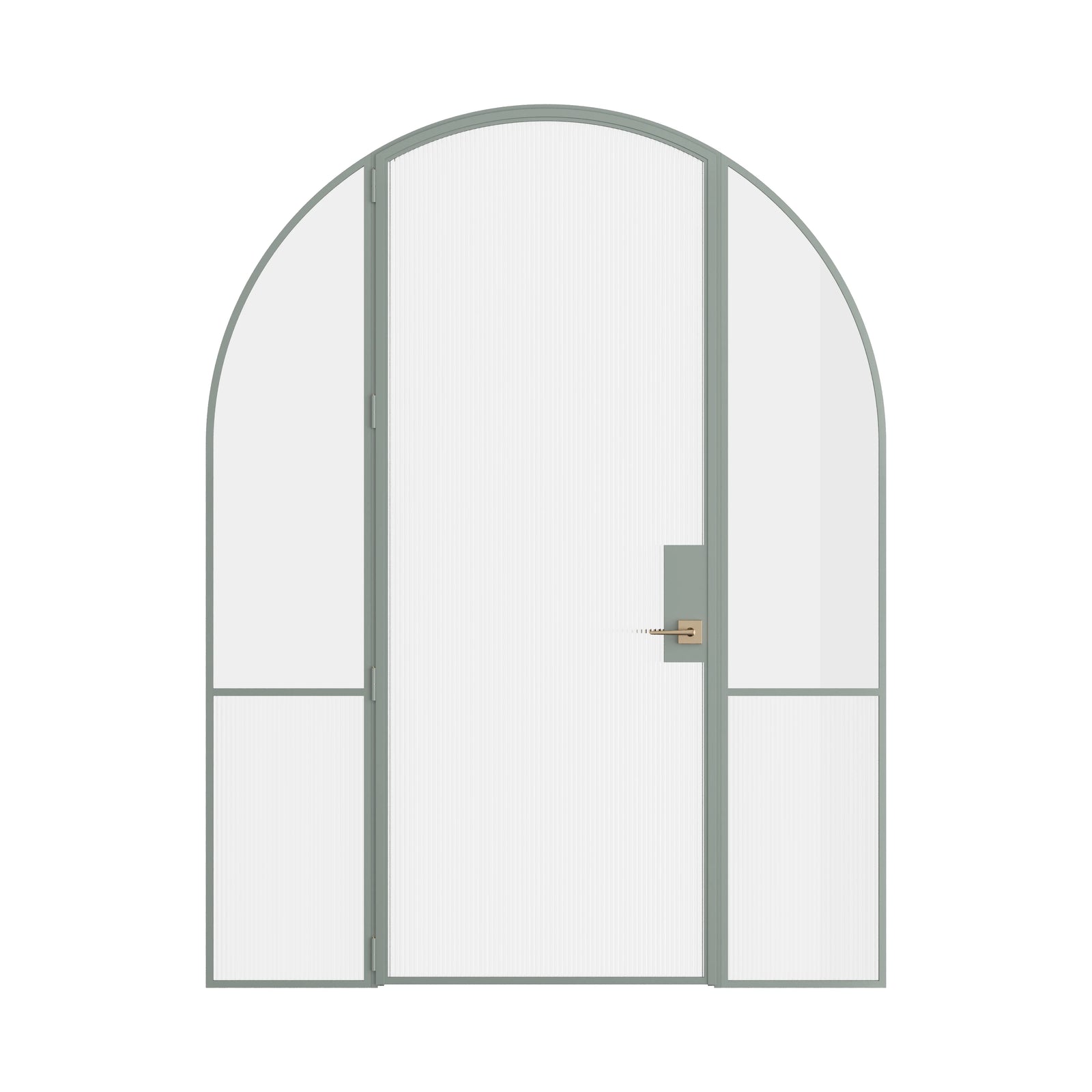 Pinkys Air Grand interior steel door, single, full arch, with side windows, closed