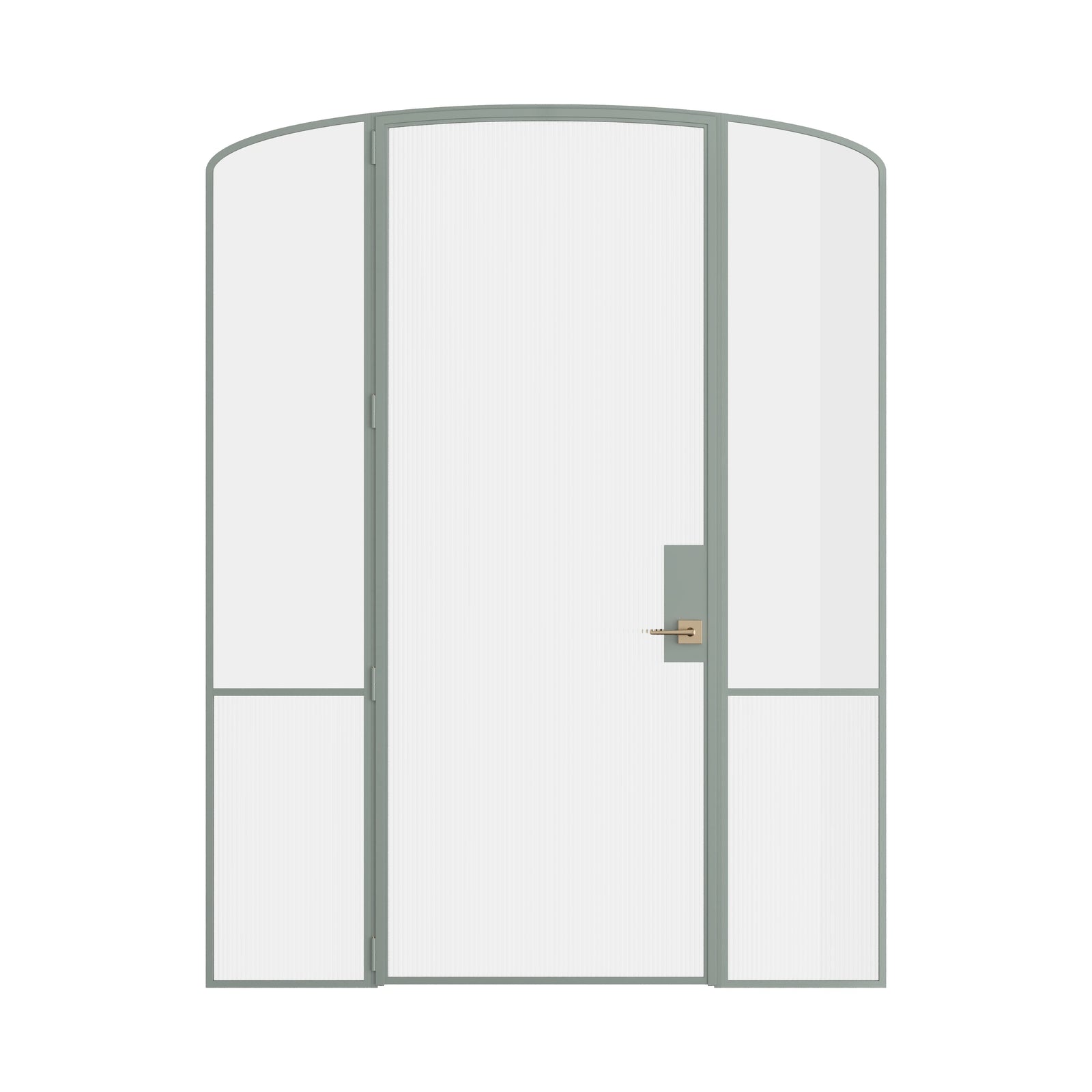 Pinkys Air Grand interior steel door, single, mini arch, with side windows, closed