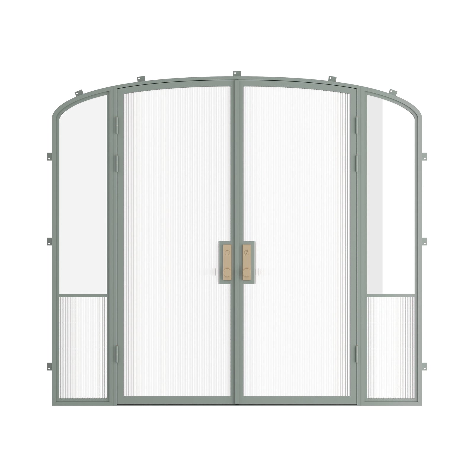 Pinkys Air Grand steel door, double, mini arch, with side windows, closed
