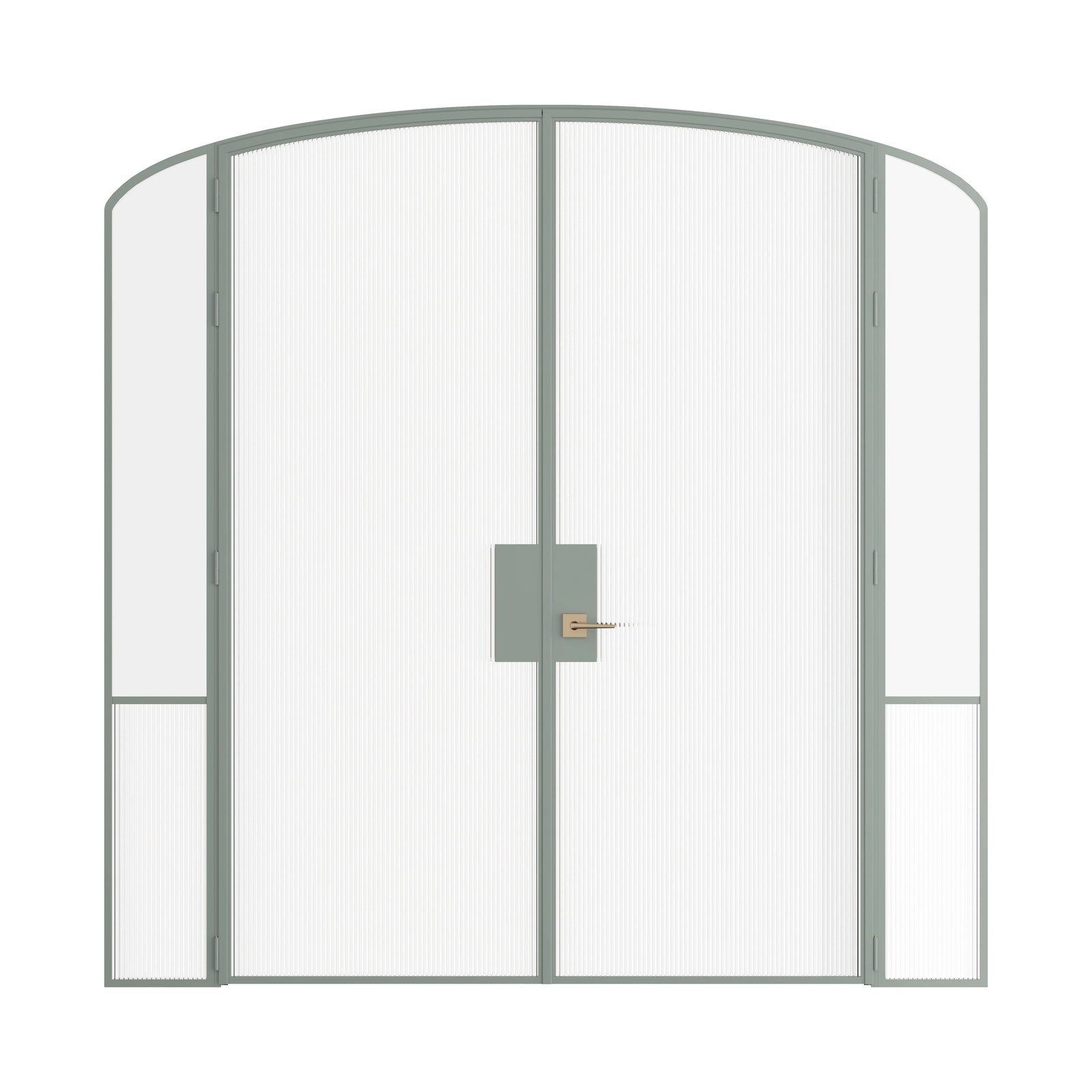 Pinkys Air Grand interior steel door, double, mini arch, with side windows, closed