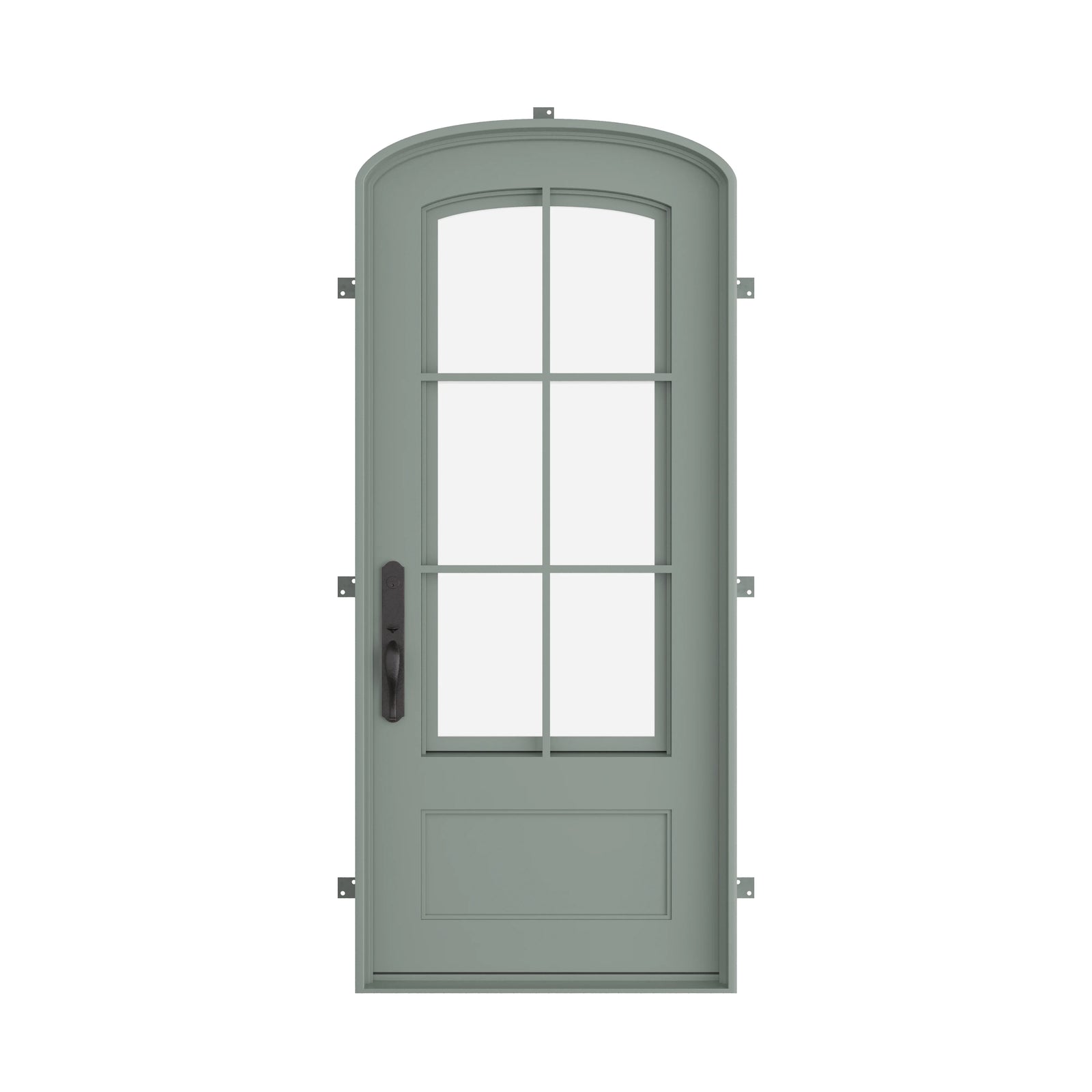 Pinkys Bristol steel door, single, mini arch, closed