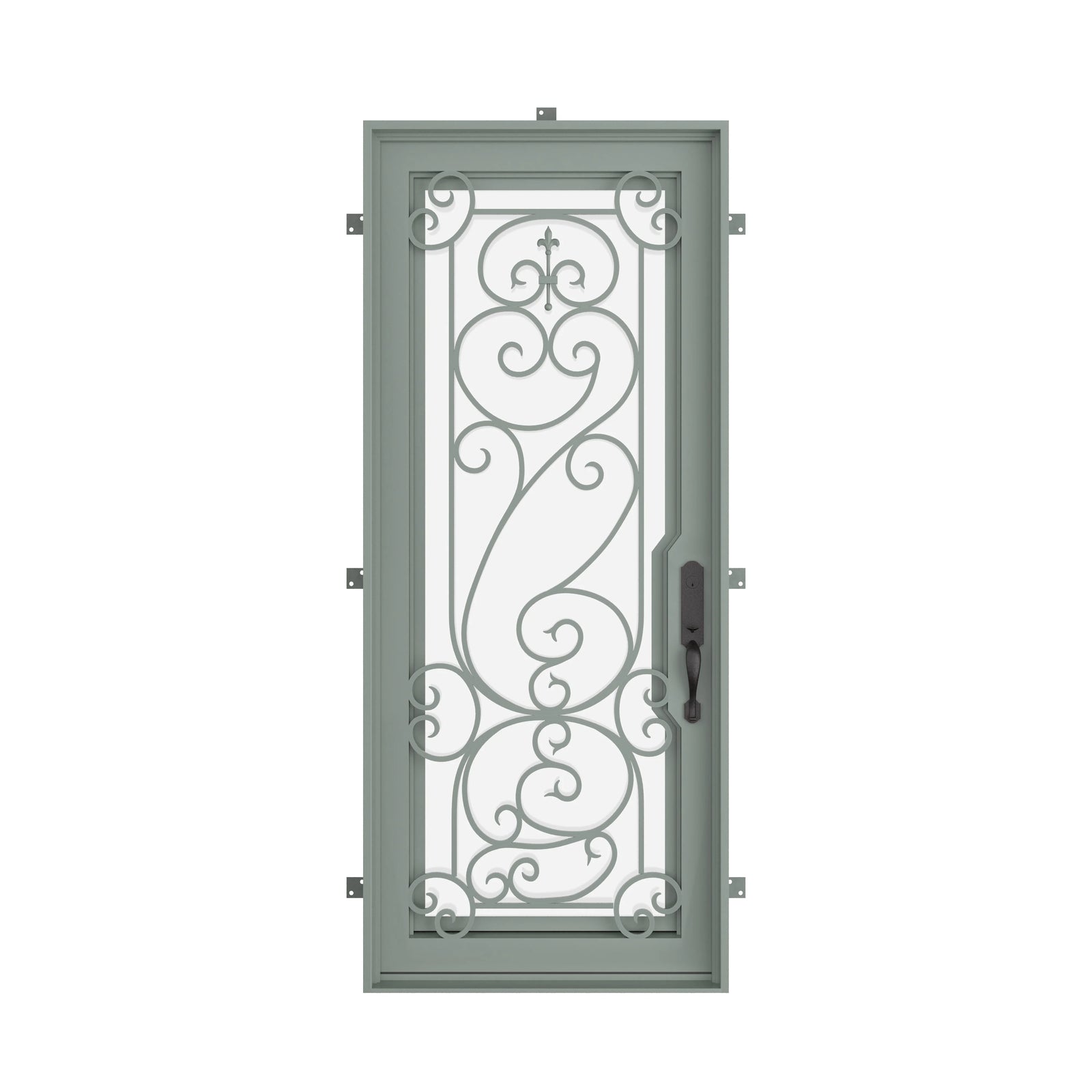 Pinkys Hills steel door, single, flat, closed
