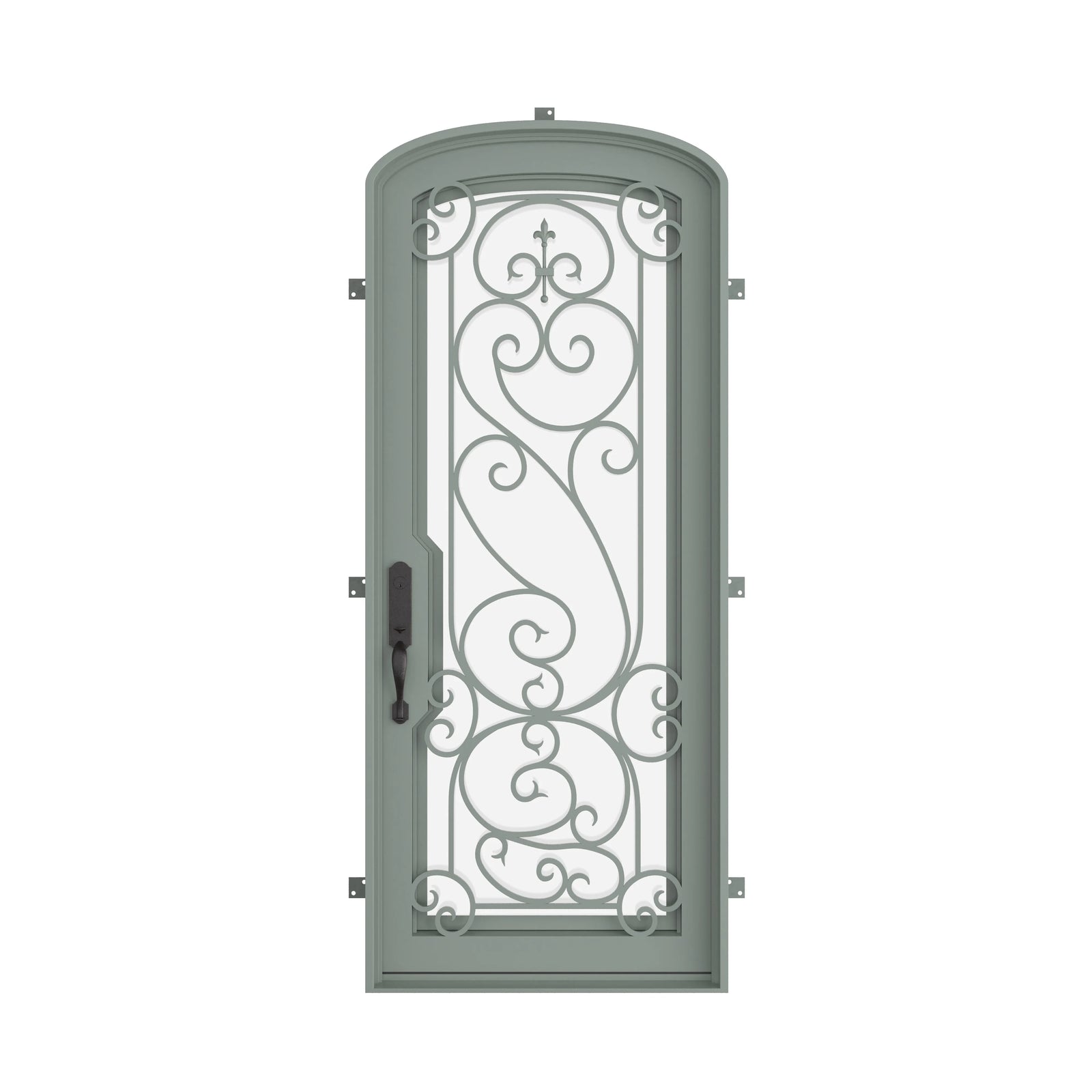 Pinkys Hills steel door, single, arch, closed