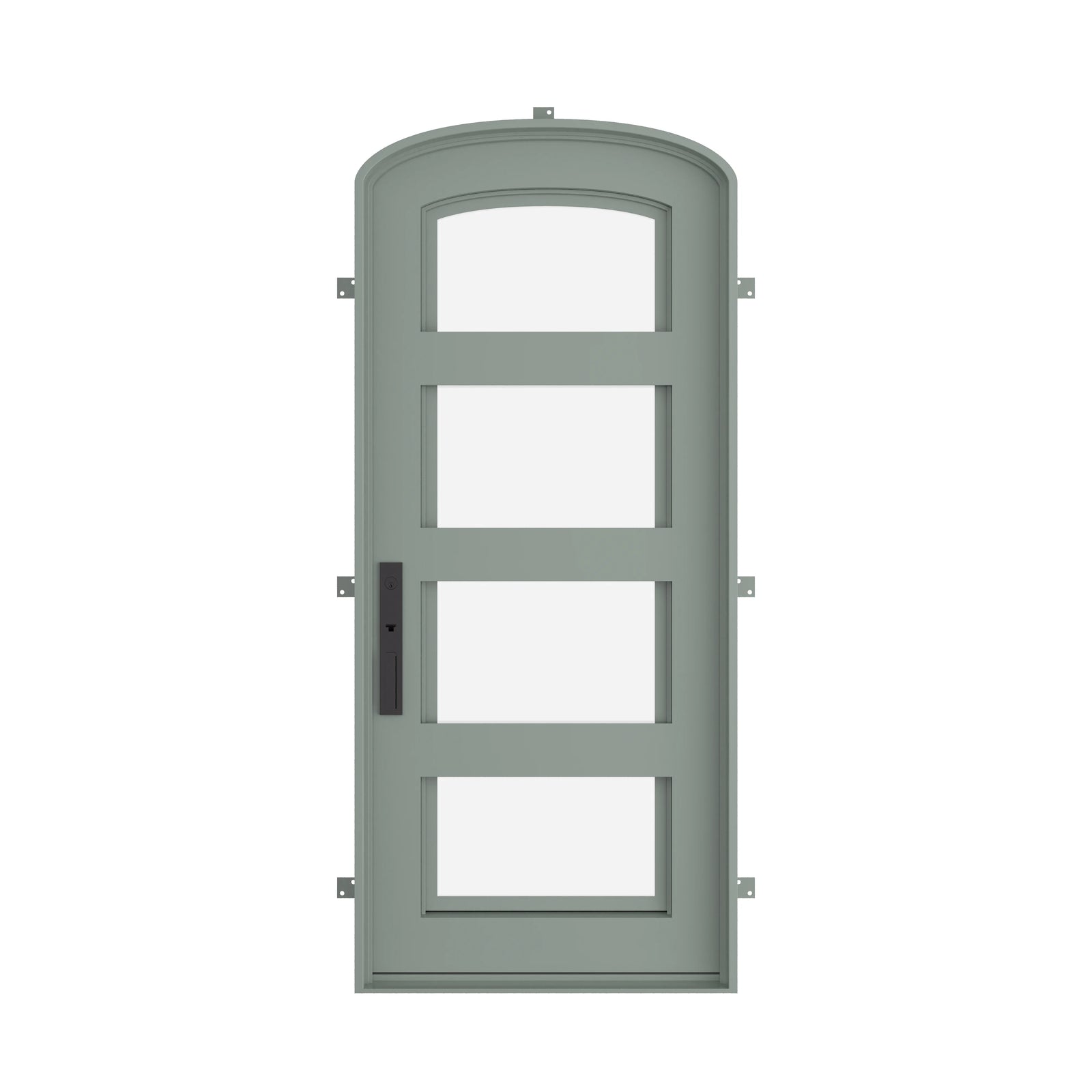 Pinkys Knox steel door, single, mini arch, closed