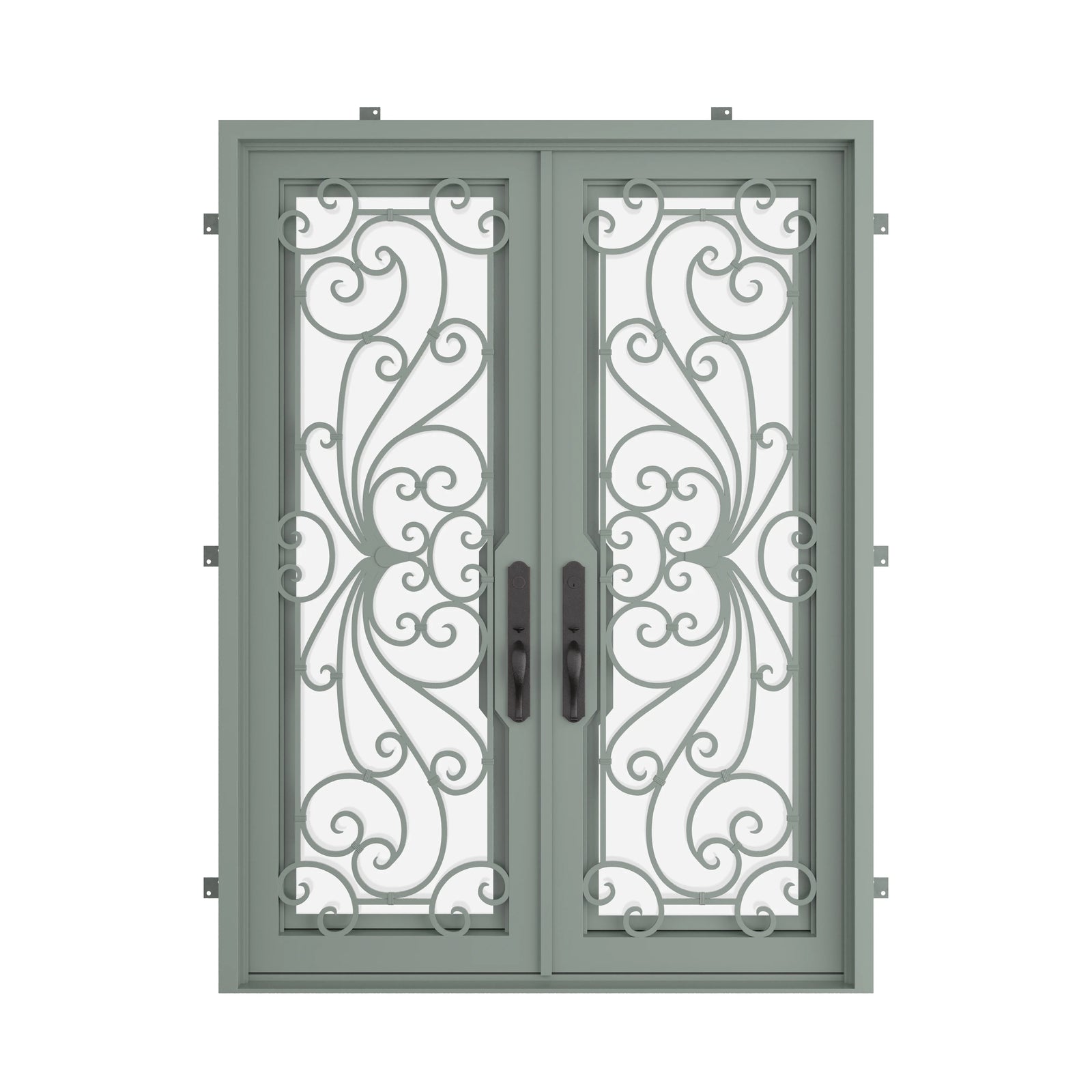 Pinkys Miracle steel door, double, flat, closed