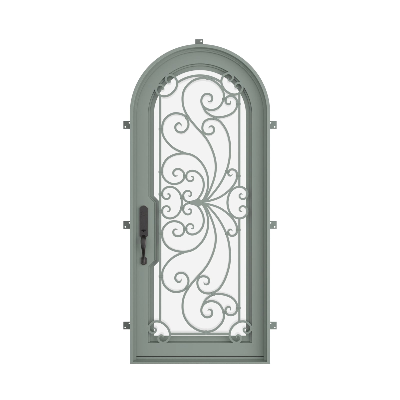 Pinkys Miracle steel door, single, full arch, closed