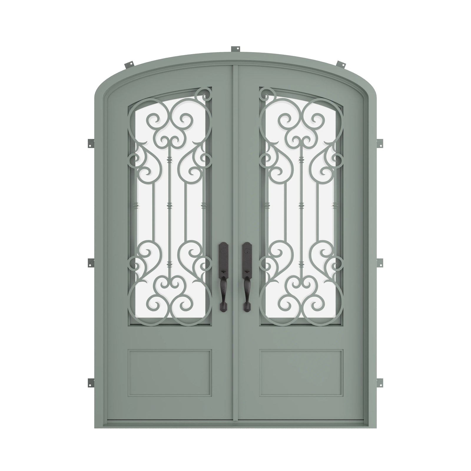Pinkys New York steel door, double, mini arch, closed