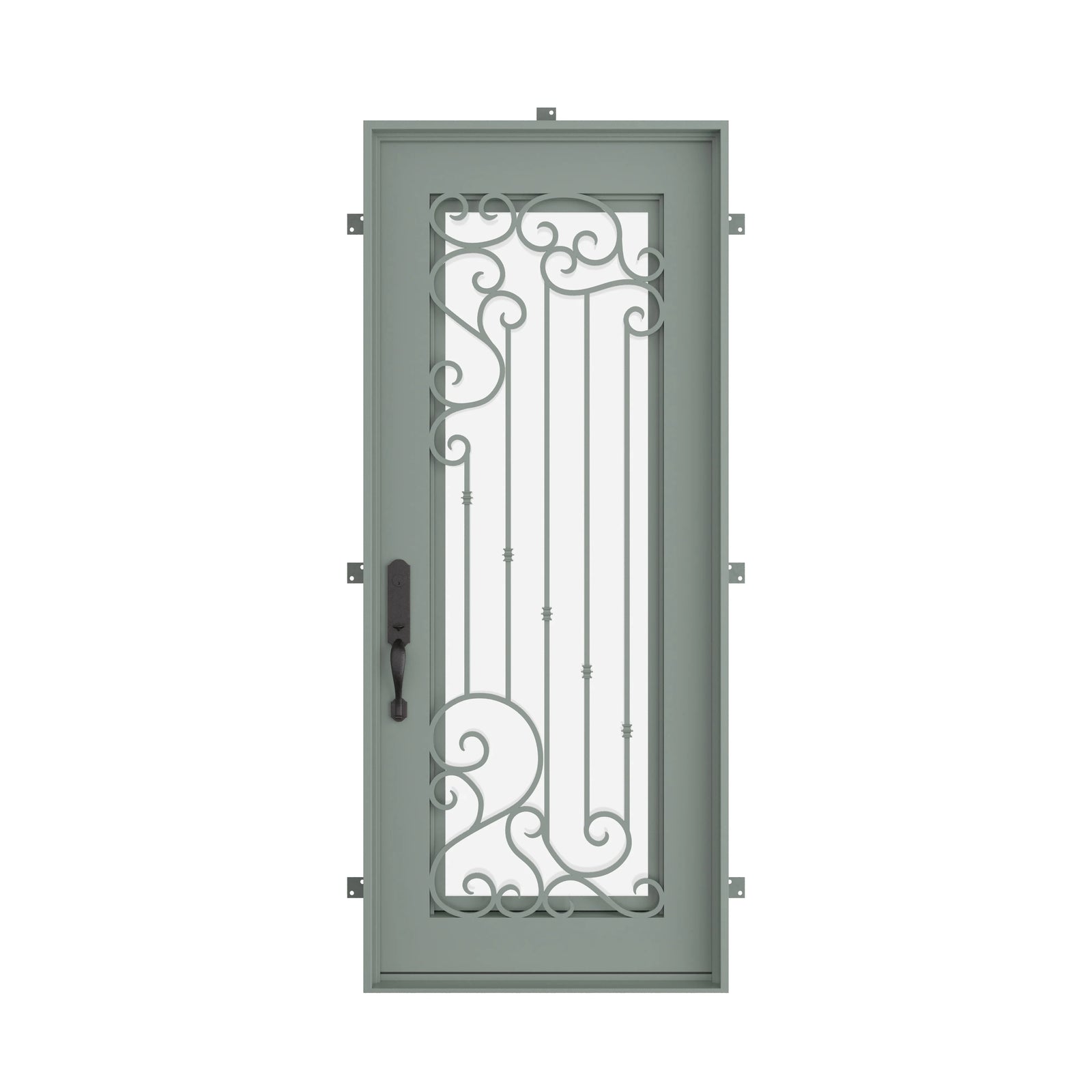 Pinkys Paris steel door, single, flat, closed