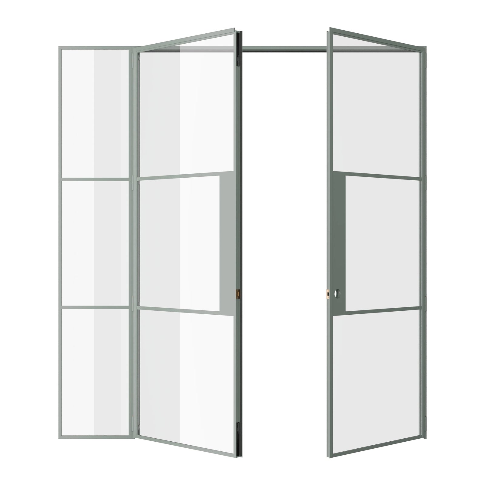 Pinkys Air 4 interior steel door, single, double, flat, open
