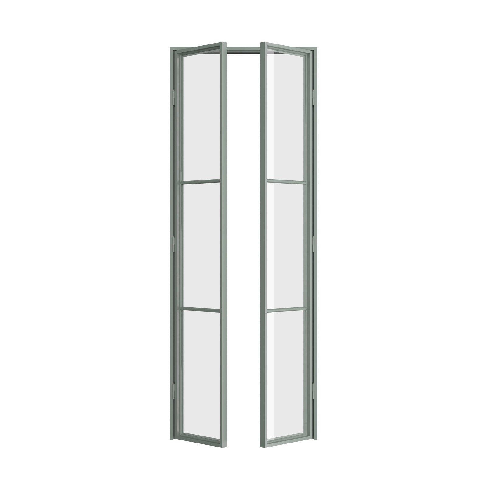 Pinkys Air 4 steel door, double, flat, open