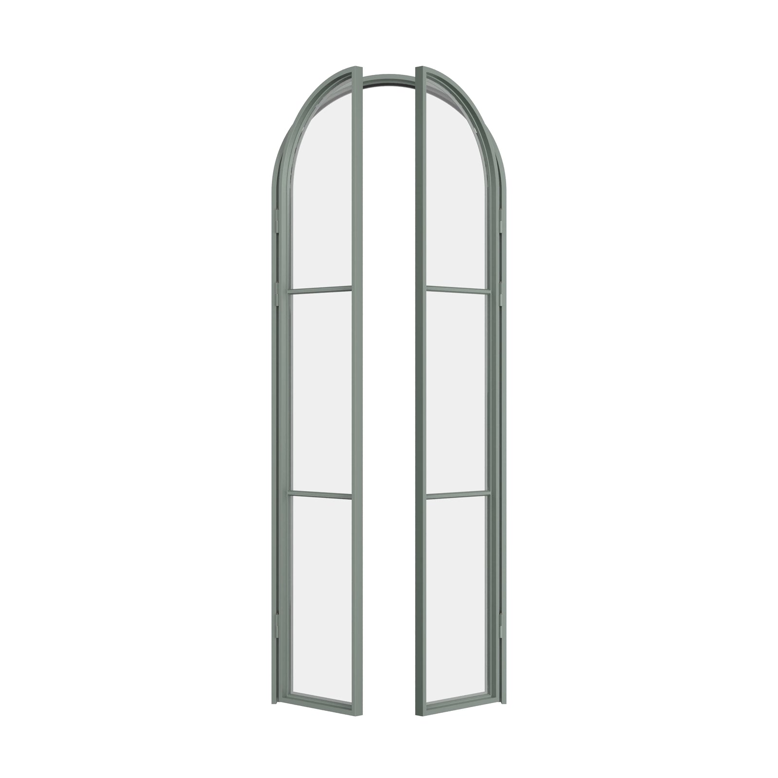 Pinkys Air 4 steel door, double, full arch, open