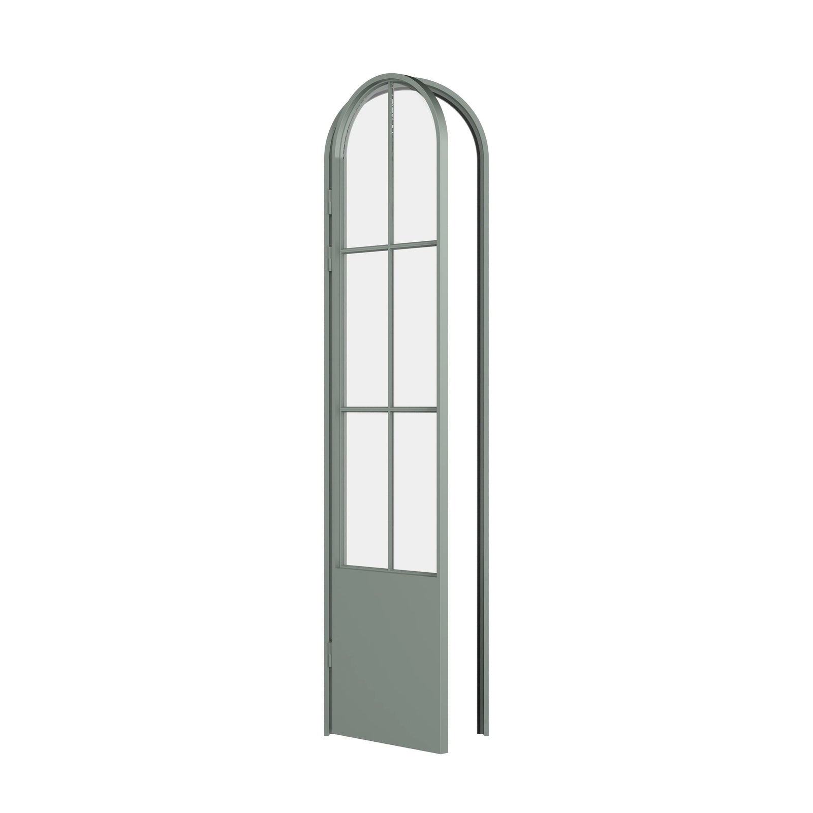 Pinkys Air 5 steel door, single, full arch, open
