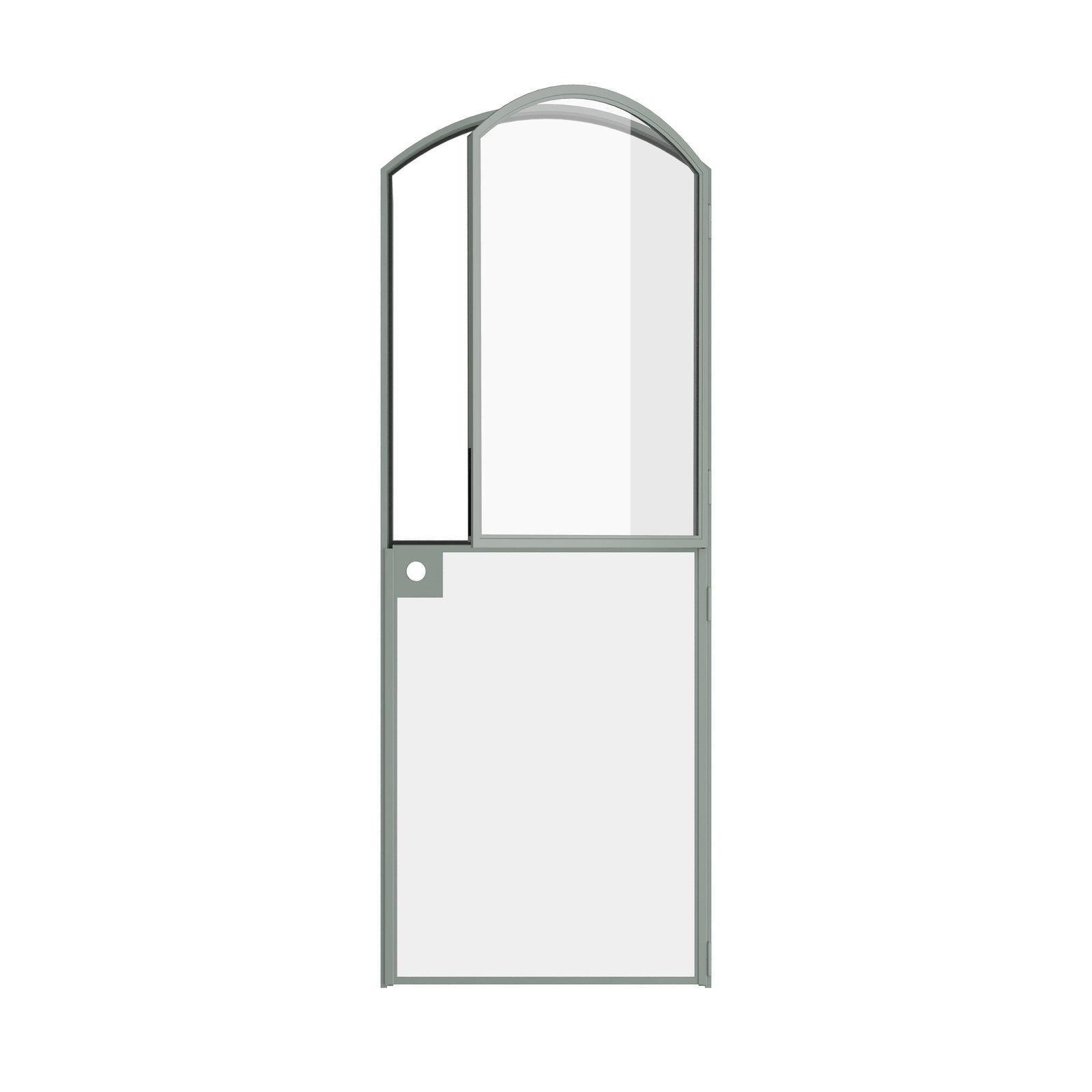 Pinkys Air Lite interior steel door, single, arch, Dutch, open