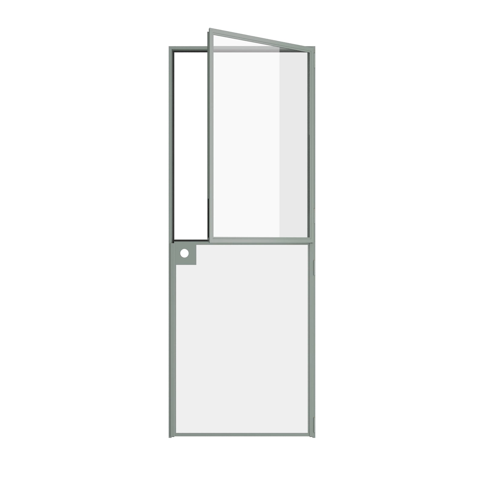 Pinkys Air Lite interior steel door, single, flat, Dutch, open
