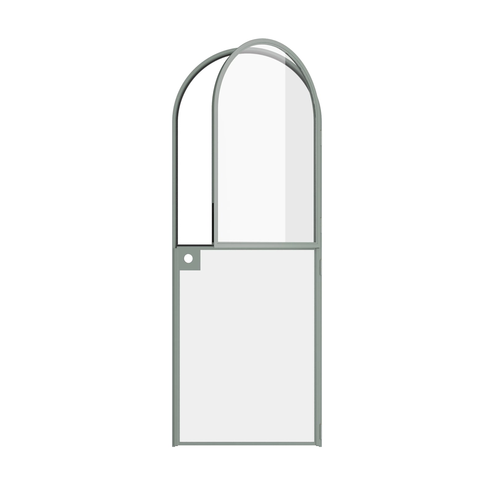 Pinkys Air Lite interior steel door, single, full arch, Dutch, open