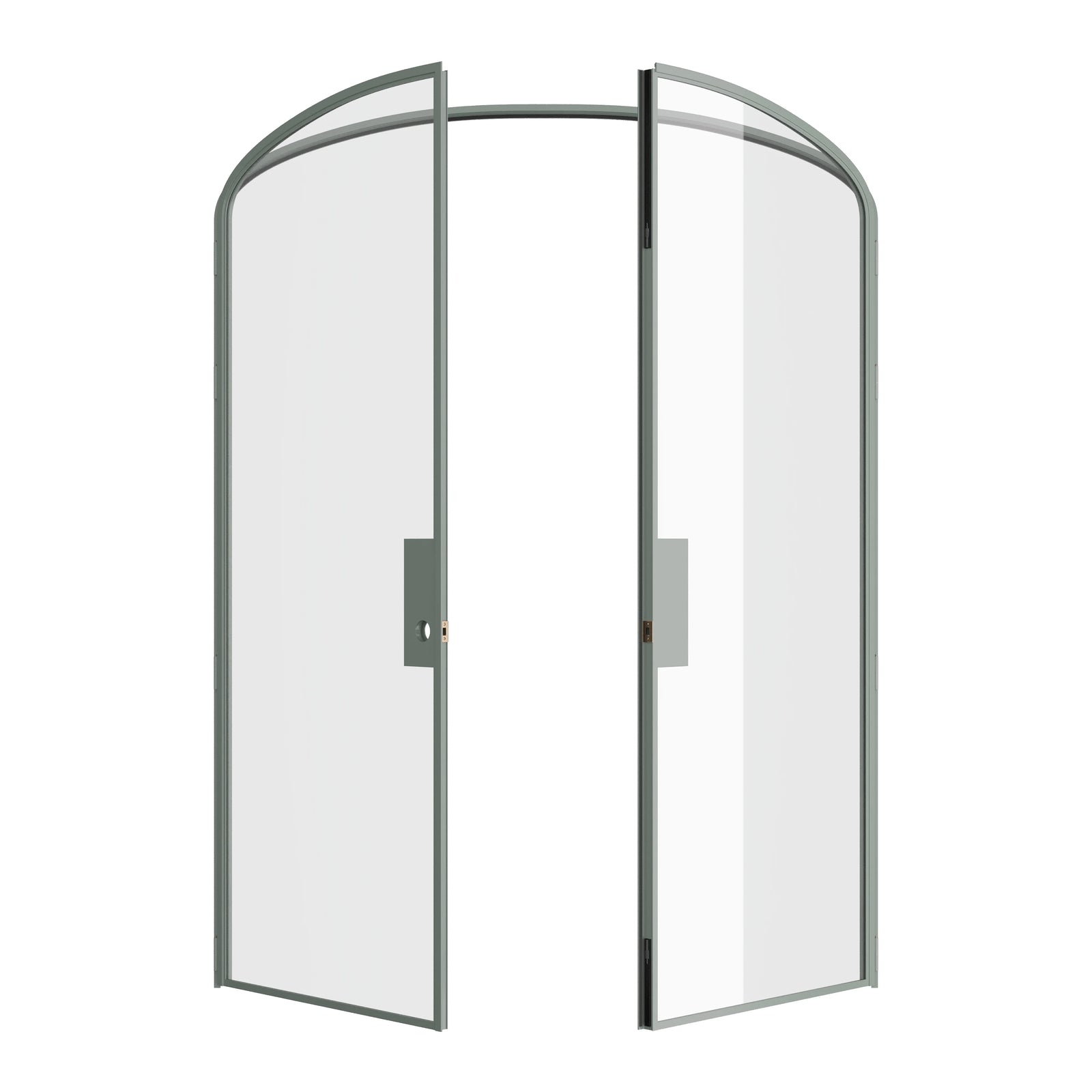 Pinkys Air Lite steel door, double, arch, open