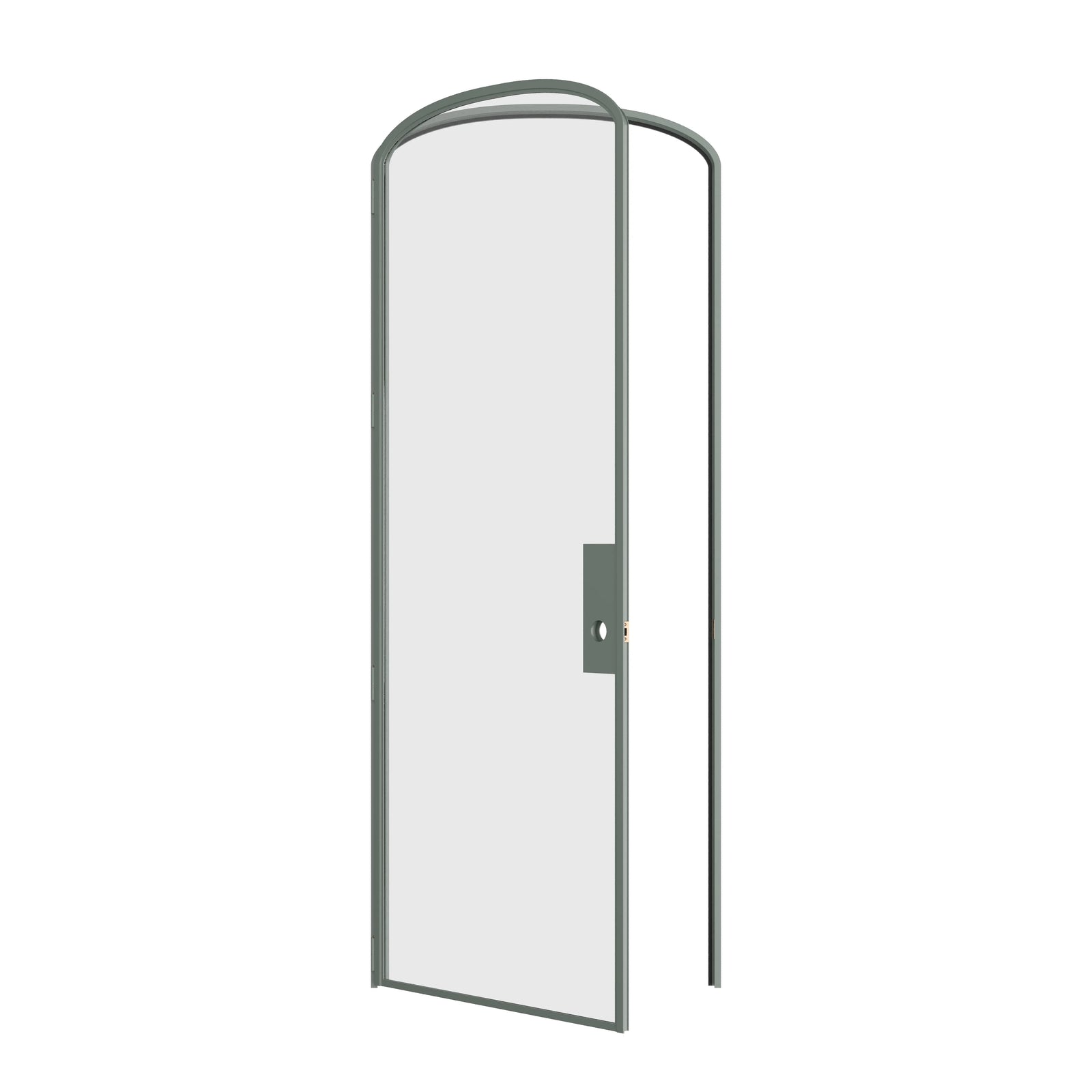 Pinkys Air Lite interior steel door, single, mini arch, open