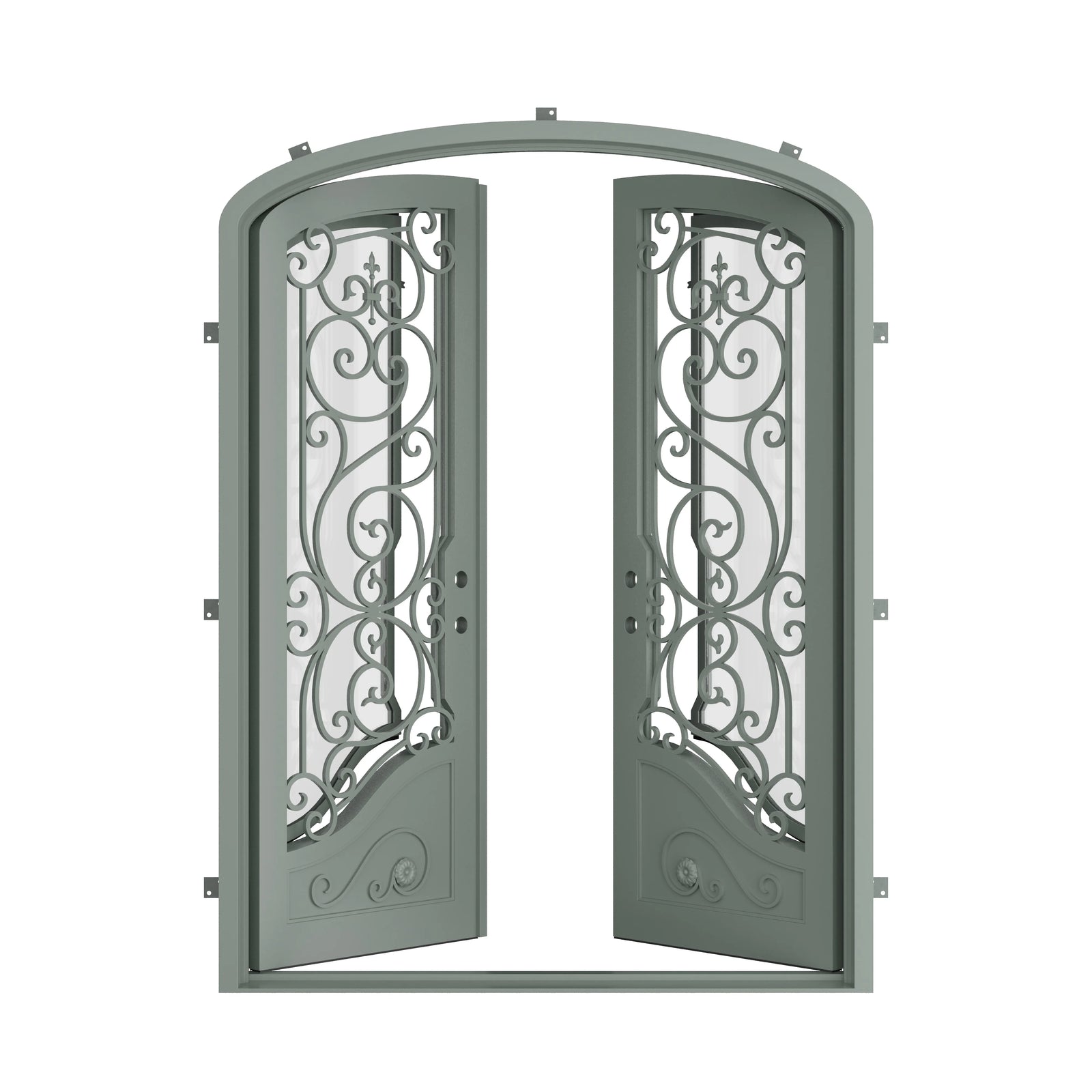 Pinkys Beverly steel door, double, mini arch, open