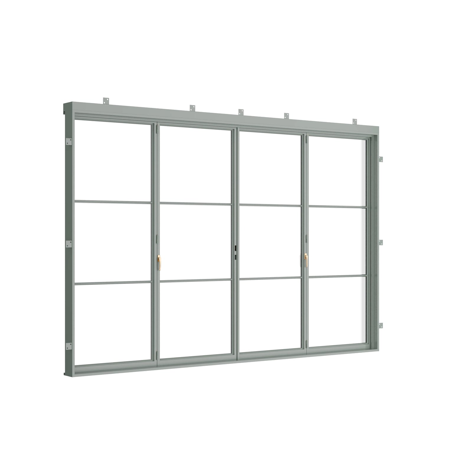 Pinkys Air 4 steel door, bifold, center-split, closed