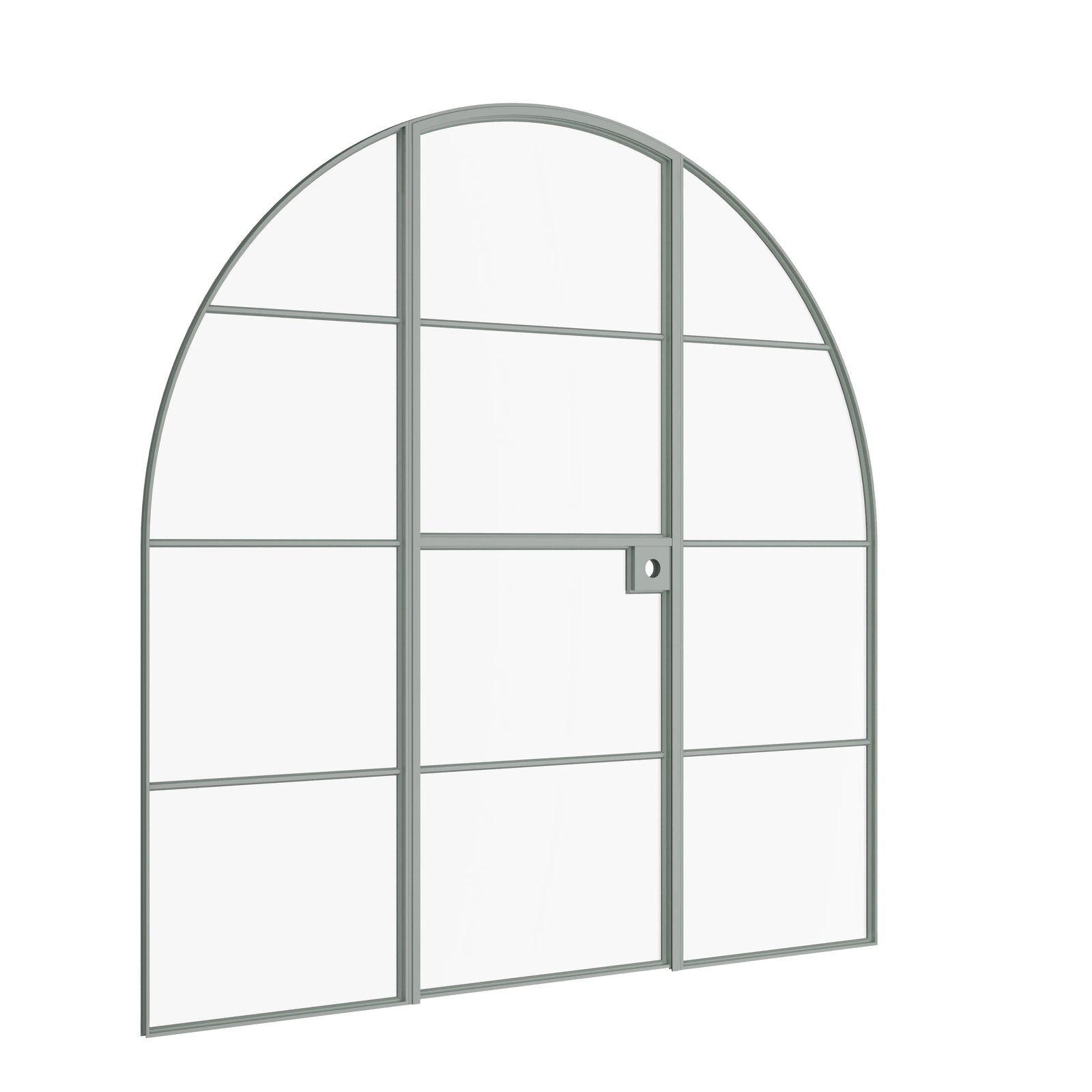 Pinkys Air 4 interior steel door, single, full arch, Dutch, with side windows, closed