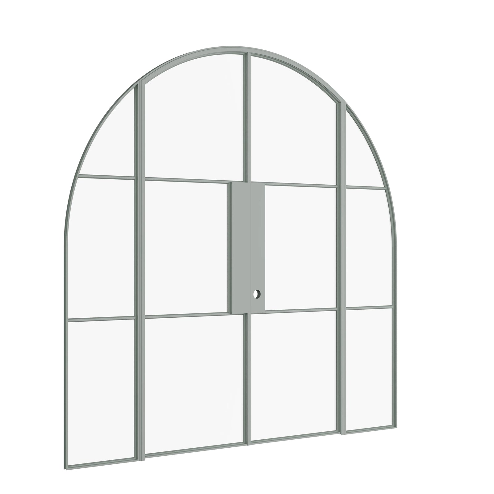 Pinkys Air 4 interior steel door, double, arch, with side windows, closed