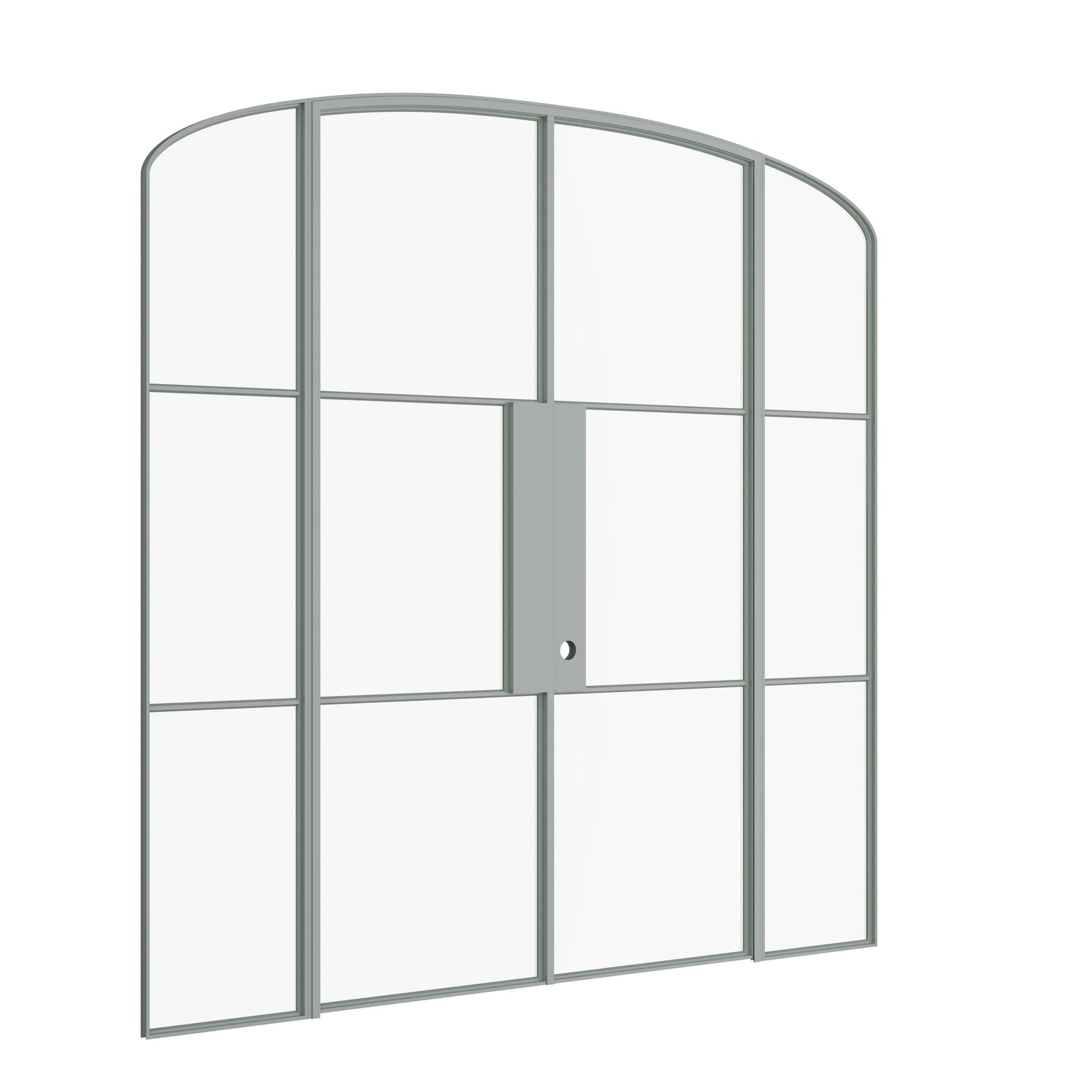 Pinkys Air 4 interior steel door, double, mini arch, with side windows, closed