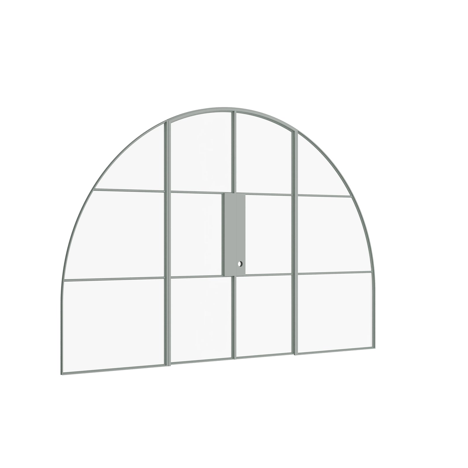 Pinkys Air 4 interior steel door, double, full arch, with side windows, closed