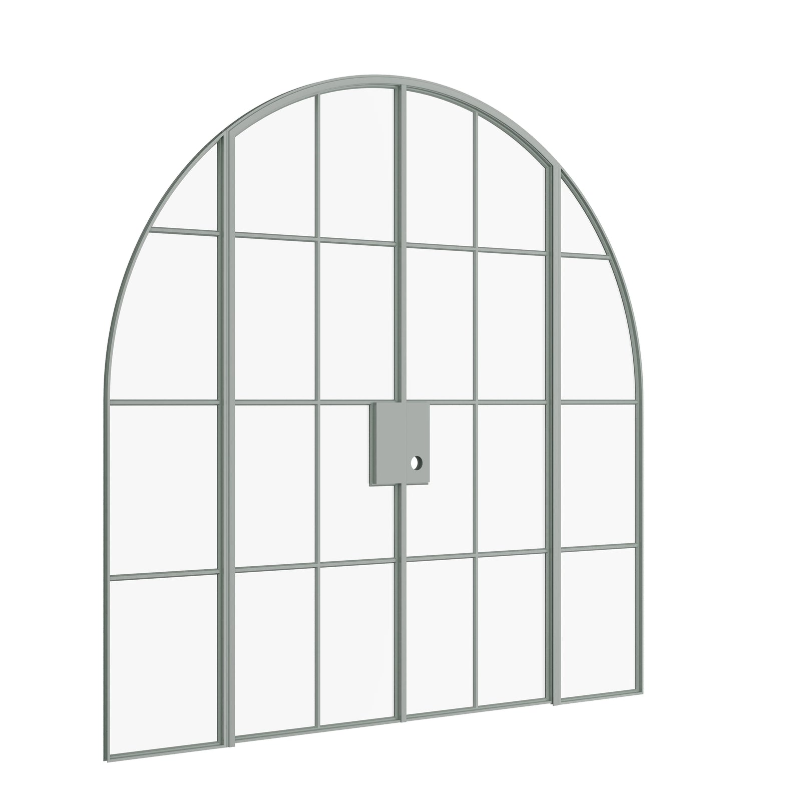 Pinkys Air 5 interior steel door, double, arch, with side windows, closed