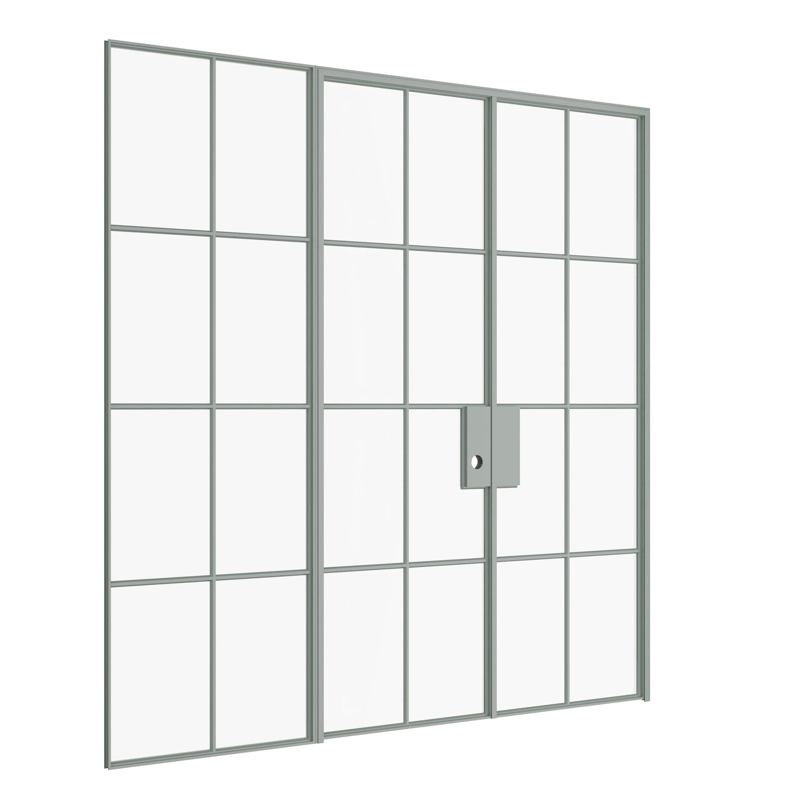 Pinkys Air 5 interior steel door, double, flat, with a right side window, closed