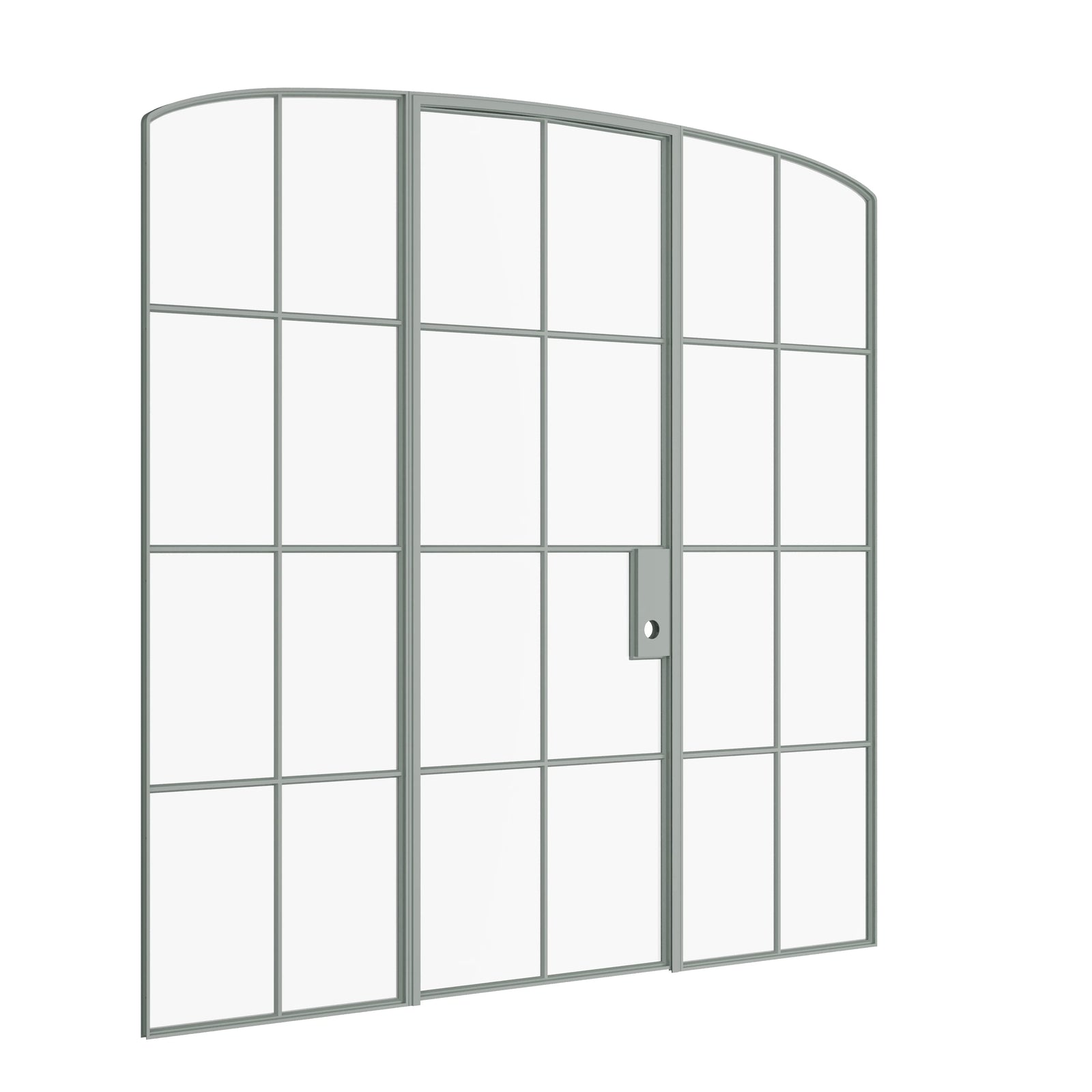 Pinkys Air 5 interior steel door, single, mini arch, with side windows, closed