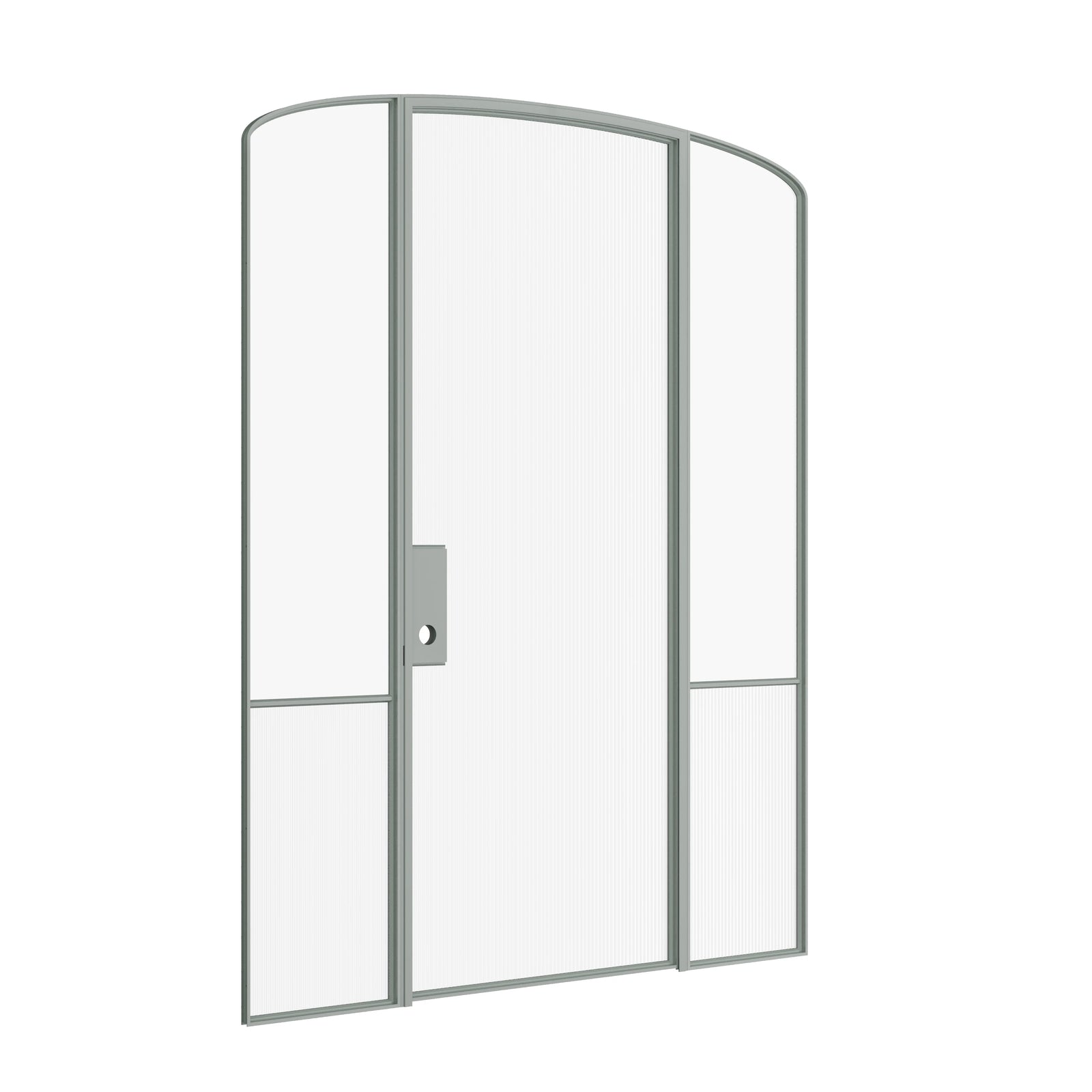 Pinkys Air Grand interior steel door, single, mini arch, with side windows, closed