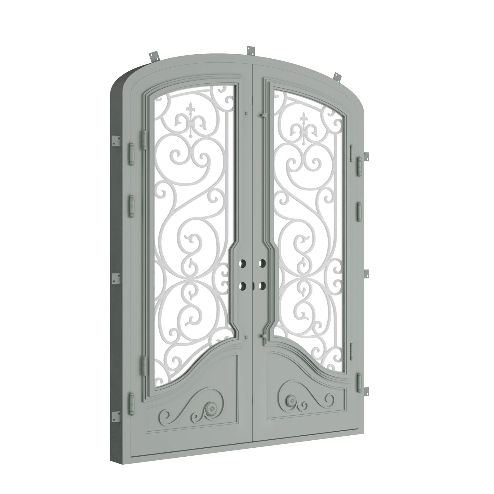 Pinkys Beverly steel door, double, mini arch, closed
