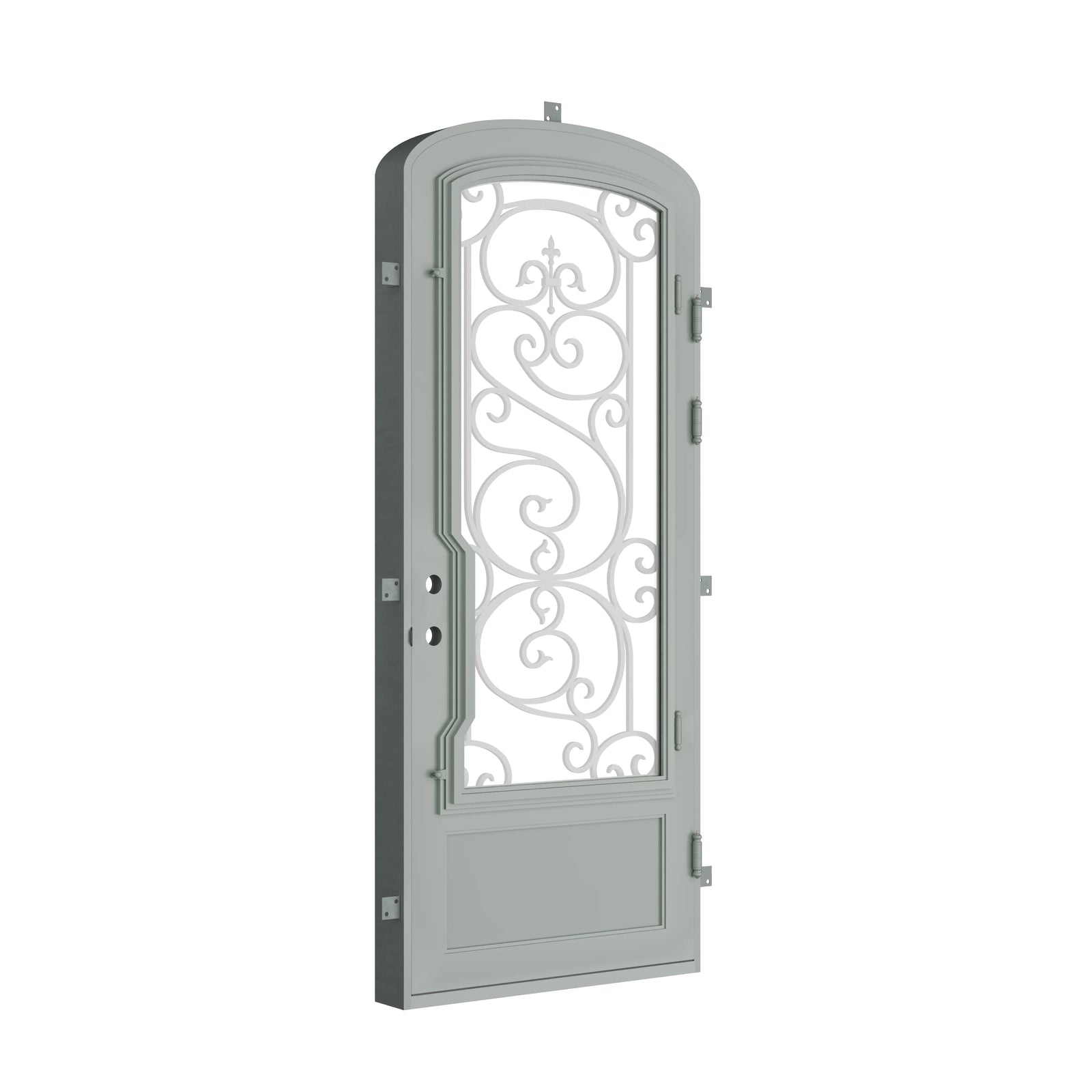 Pinkys Beverly steel door, single, mini arch, closed